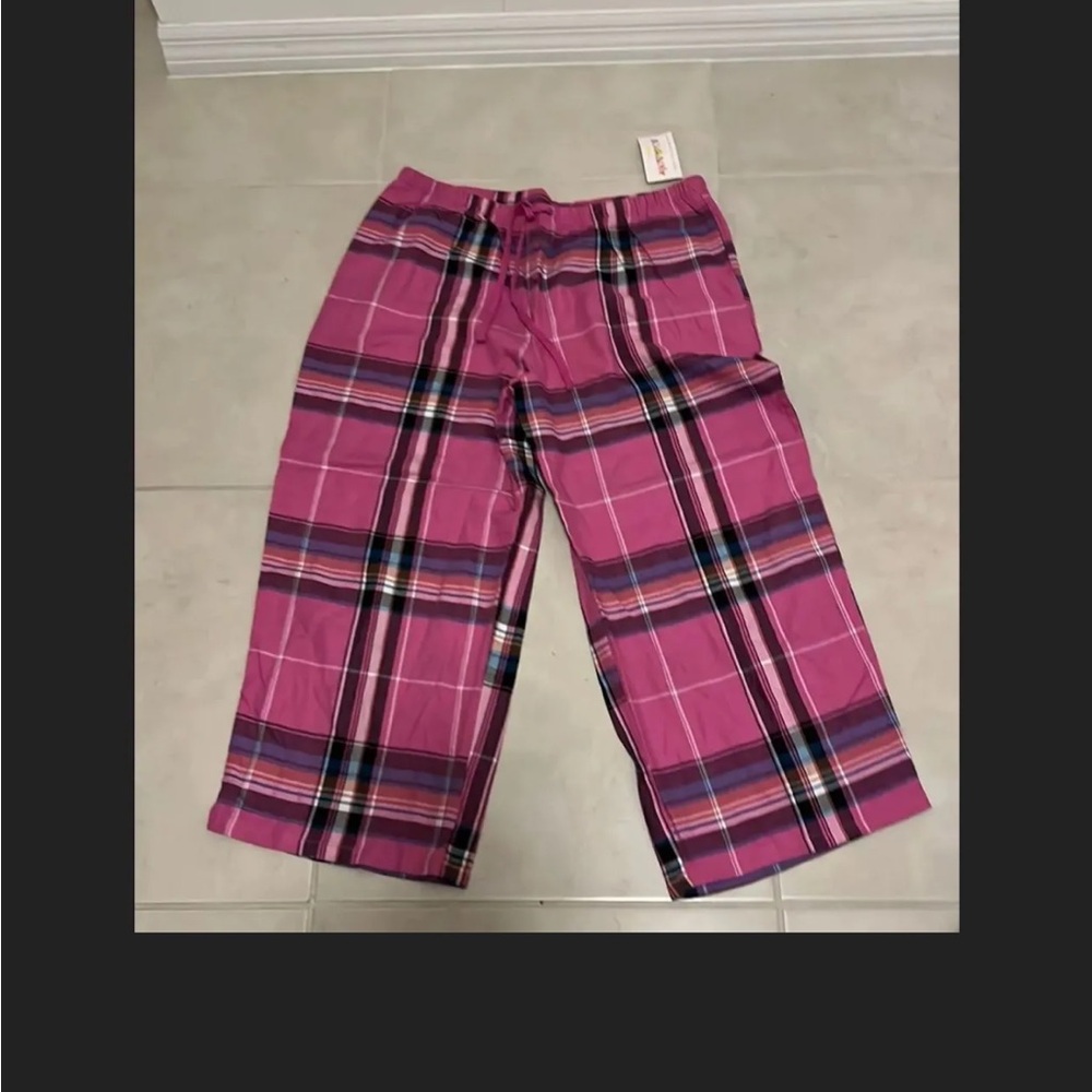NWT large sleep pants pink plaid very comfy 1255 - Picture 2 of 5